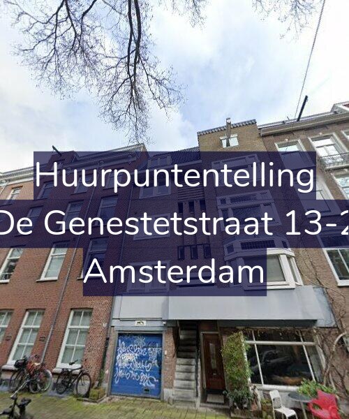 Foto gevel Huurpuntentelling voor De Genestetstraat 13-2, Amsterdam
