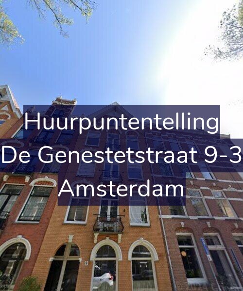 Foto gevel Huurpuntentelling voor De Genestetstraat 9-3, Amsterdam