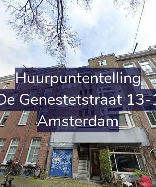 Foto gevel Huurpuntentelling voor De Genestetstraat 13-1, Amsterdam