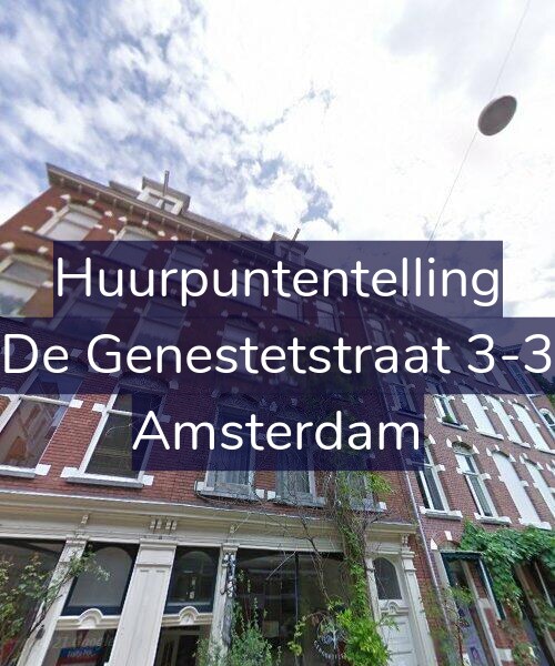 Foto gevel Huurpuntentelling voor De Genestetstraat 3-3, Amsterdam