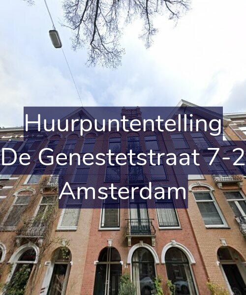 Foto gevel Huurpuntentelling voor De Genestetstraat 7-2, Amsterdam