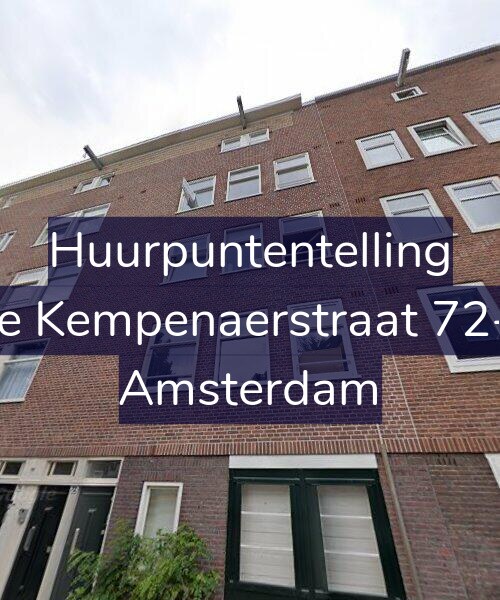 Foto gevel Huurpuntentelling voor De Kempenaerstraat 72-1, Amsterdam