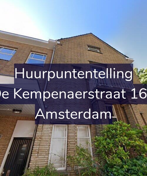 Foto gevel Huurpuntentelling voor De Kempenaerstraat 165, Amsterdam