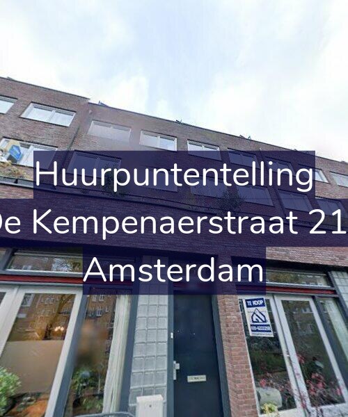 Foto gevel Huurpuntentelling voor De Kempenaerstraat 219, Amsterdam