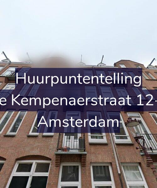 Foto gevel Huurpuntentelling voor De Kempenaerstraat 12-2, Amsterdam