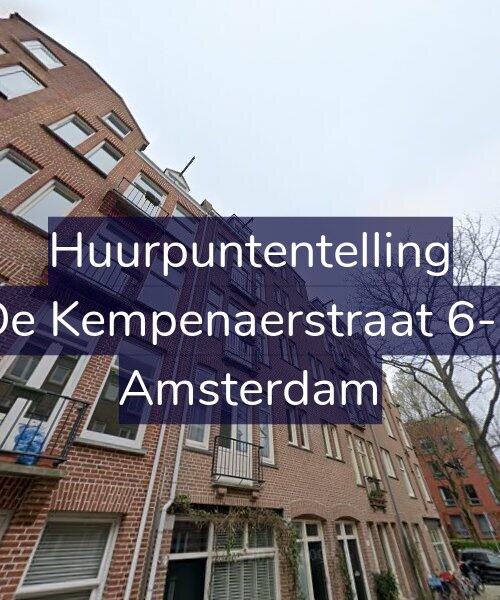 Foto gevel Huurpuntentelling voor De Kempenaerstraat 6-3, Amsterdam