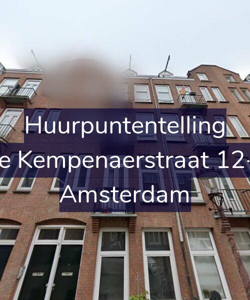 Foto gevel Huurpuntentelling voor De Kempenaerstraat 12-1, Amsterdam