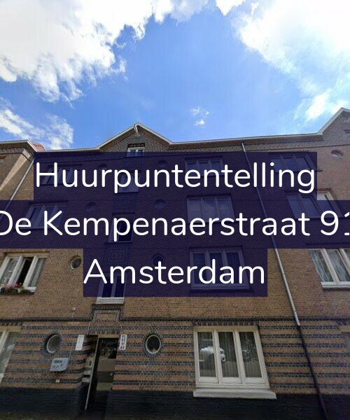 Foto gevel Huurpuntentelling voor De Kempenaerstraat 91, Amsterdam
