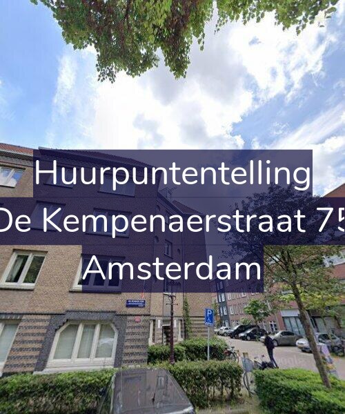 Foto gevel Huurpuntentelling voor De Kempenaerstraat 75, Amsterdam