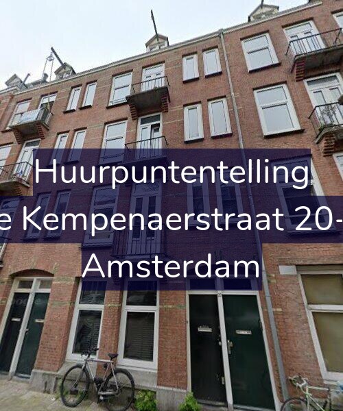 Foto gevel Huurpuntentelling voor De Kempenaerstraat 20-H, Amsterdam