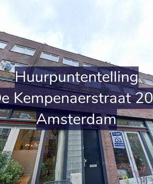 Foto gevel Huurpuntentelling voor De Kempenaerstraat 207, Amsterdam
