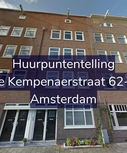 Foto gevel Huurpuntentelling voor De Kempenaerstraat 62-H, Amsterdam