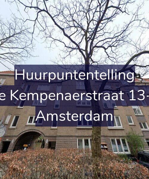 Foto gevel Huurpuntentelling voor De Kempenaerstraat 13-B, Amsterdam