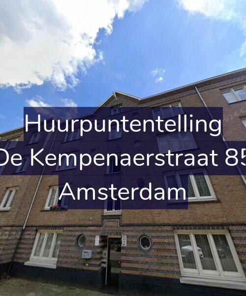 Foto gevel Huurpuntentelling voor De Kempenaerstraat 85, Amsterdam