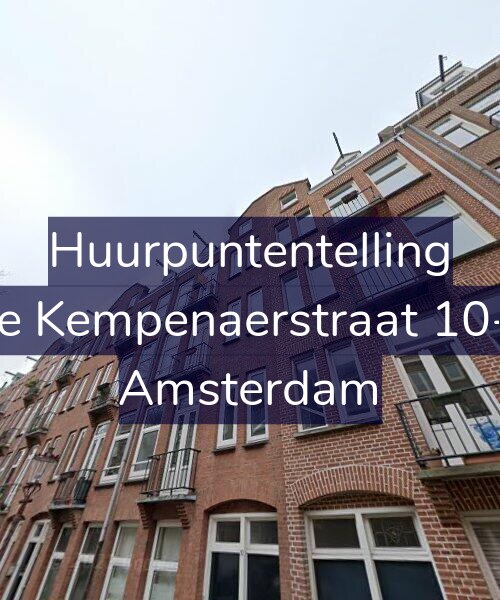 Foto gevel Huurpuntentelling voor De Kempenaerstraat 10-2, Amsterdam