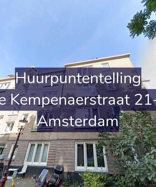Foto gevel Huurpuntentelling voor De Kempenaerstraat 21-B, Amsterdam