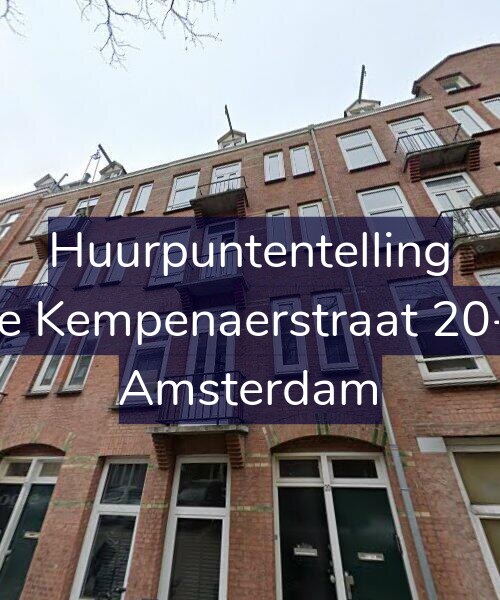 Foto gevel Huurpuntentelling voor De Kempenaerstraat 20-1, Amsterdam