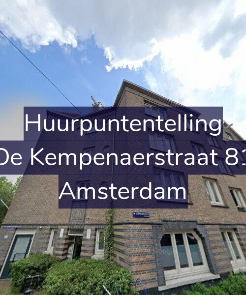 Foto gevel Huurpuntentelling voor De Kempenaerstraat 81, Amsterdam