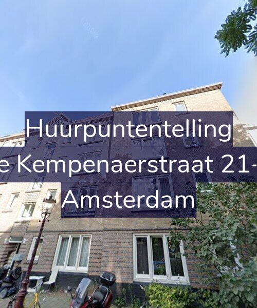 Foto gevel Huurpuntentelling voor De Kempenaerstraat 21-A, Amsterdam