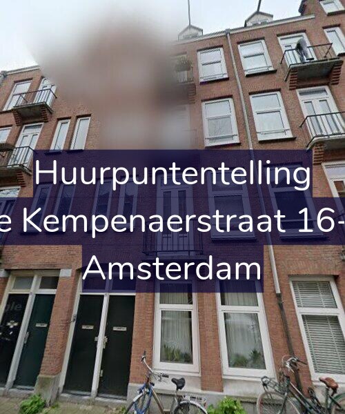 Foto gevel Huurpuntentelling voor De Kempenaerstraat 16-H, Amsterdam