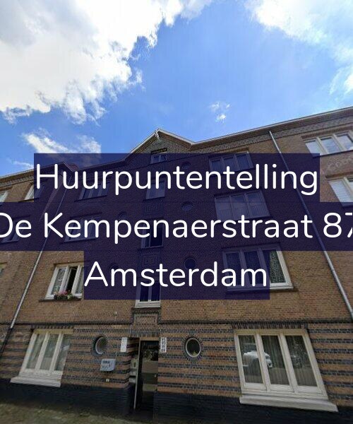Foto gevel Huurpuntentelling voor De Kempenaerstraat 87, Amsterdam
