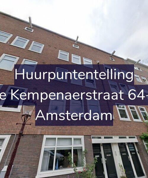 Foto gevel Huurpuntentelling voor De Kempenaerstraat 64-1, Amsterdam