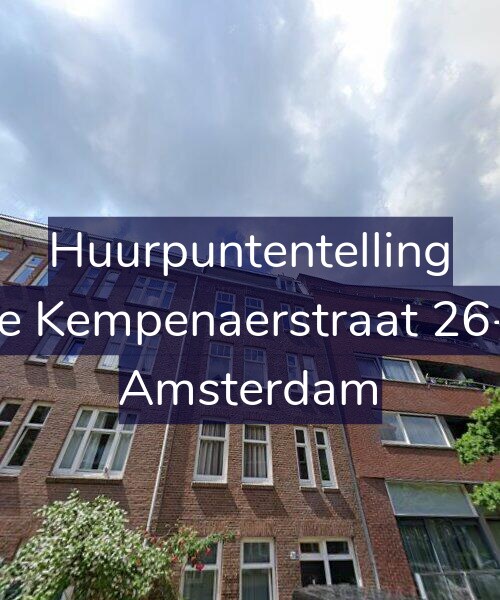 Foto gevel Huurpuntentelling voor De Kempenaerstraat 26-2, Amsterdam