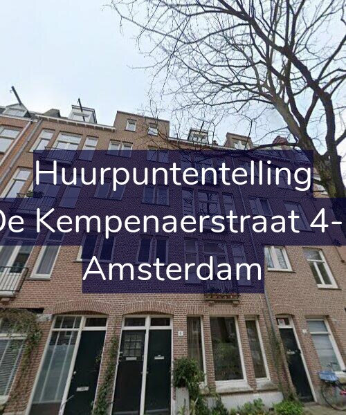 Foto gevel Huurpuntentelling voor De Kempenaerstraat 4-1, Amsterdam