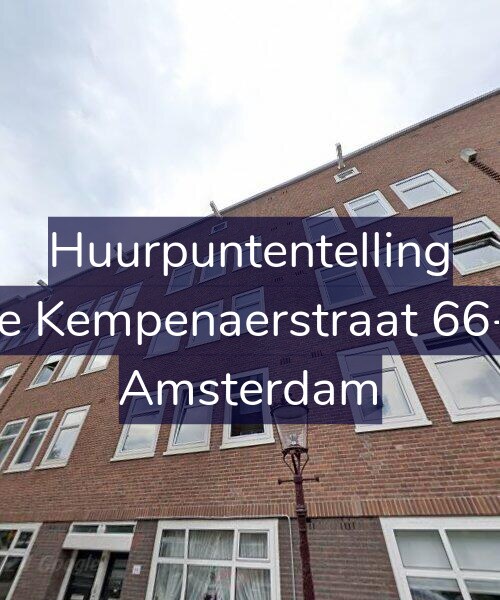 Foto gevel Huurpuntentelling voor De Kempenaerstraat 66-3, Amsterdam