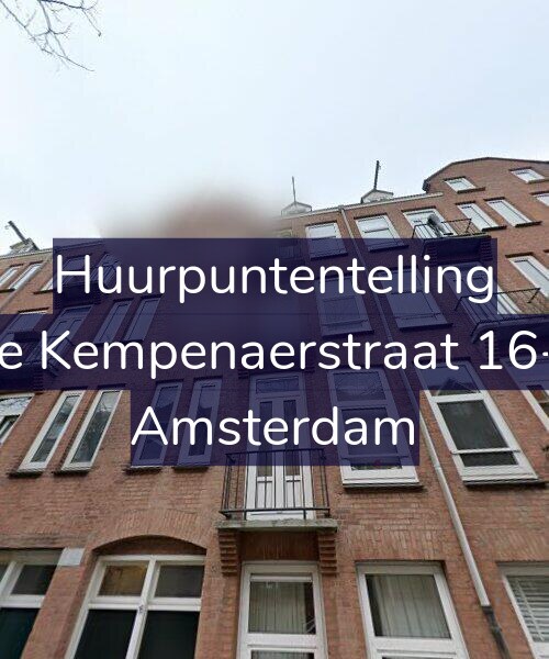 Foto gevel Huurpuntentelling voor De Kempenaerstraat 16-2, Amsterdam