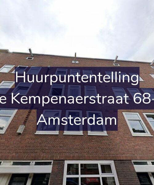 Foto gevel Huurpuntentelling voor De Kempenaerstraat 68-3, Amsterdam