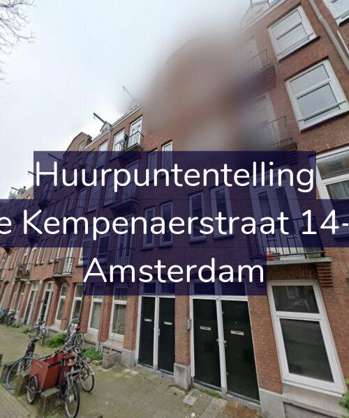 Foto gevel Huurpuntentelling voor De Kempenaerstraat 14-H, Amsterdam