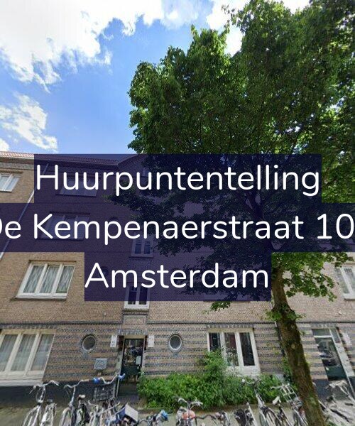 Foto gevel Huurpuntentelling voor De Kempenaerstraat 103, Amsterdam