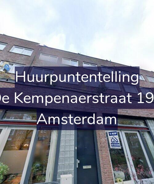 Foto gevel Huurpuntentelling voor De Kempenaerstraat 195, Amsterdam