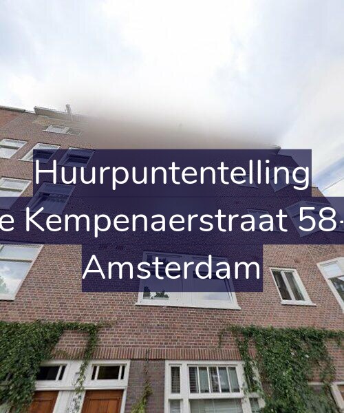 Foto gevel Huurpuntentelling voor De Kempenaerstraat 58-3, Amsterdam
