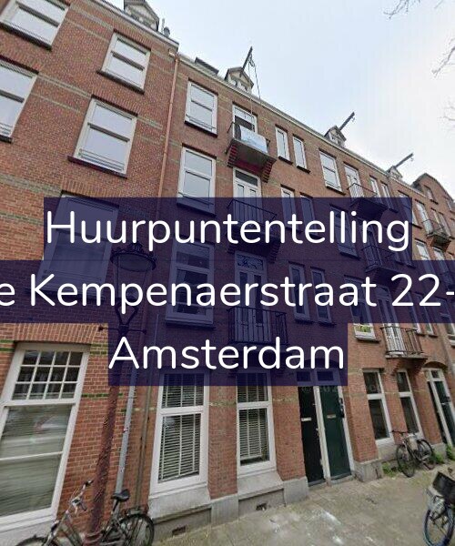 Foto gevel Huurpuntentelling voor De Kempenaerstraat 22-H, Amsterdam