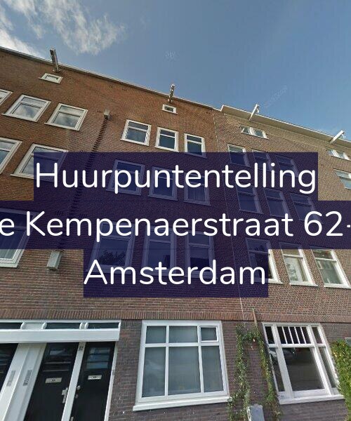 Foto gevel Huurpuntentelling voor De Kempenaerstraat 62-1, Amsterdam