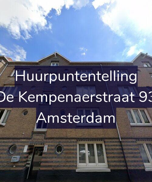Foto gevel Huurpuntentelling voor De Kempenaerstraat 93, Amsterdam