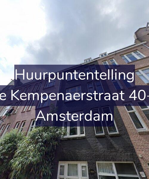 Foto gevel Huurpuntentelling voor De Kempenaerstraat 40-3, Amsterdam