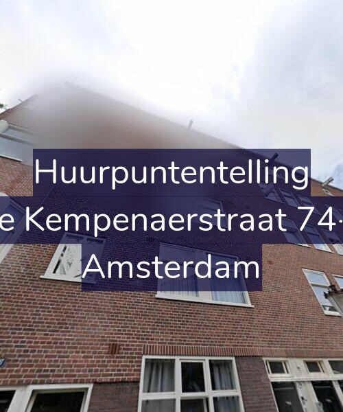 Foto gevel Huurpuntentelling voor De Kempenaerstraat 74-3, Amsterdam
