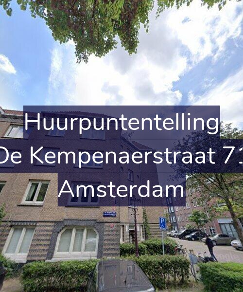 Foto gevel Huurpuntentelling voor De Kempenaerstraat 71, Amsterdam
