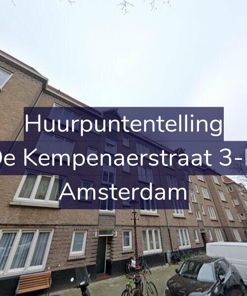 Foto gevel Huurpuntentelling voor De Kempenaerstraat 3-D, Amsterdam