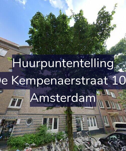 Foto gevel Huurpuntentelling voor De Kempenaerstraat 109, Amsterdam