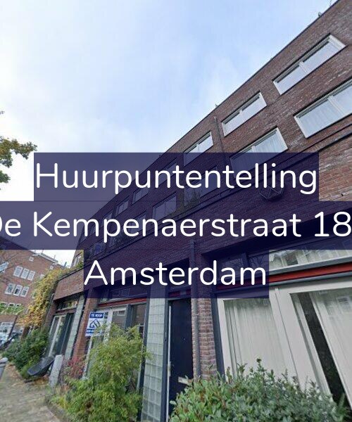 Foto gevel Huurpuntentelling voor De Kempenaerstraat 183, Amsterdam