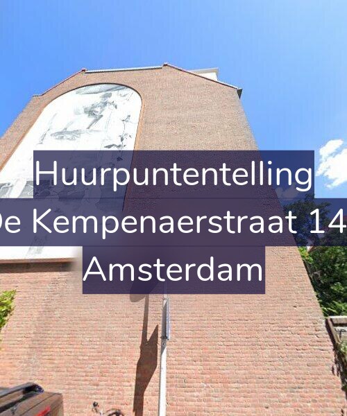 Foto gevel Huurpuntentelling voor De Kempenaerstraat 149, Amsterdam