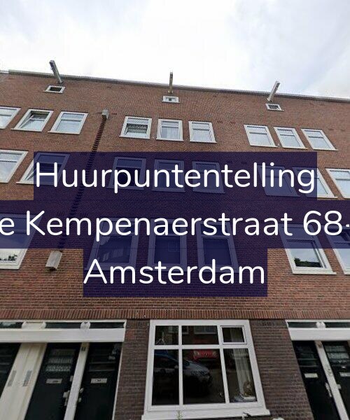 Foto gevel Huurpuntentelling voor De Kempenaerstraat 68-1, Amsterdam