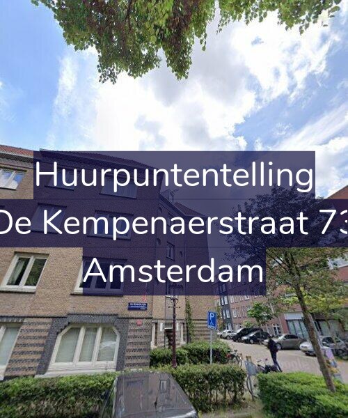 Foto gevel Huurpuntentelling voor De Kempenaerstraat 73, Amsterdam