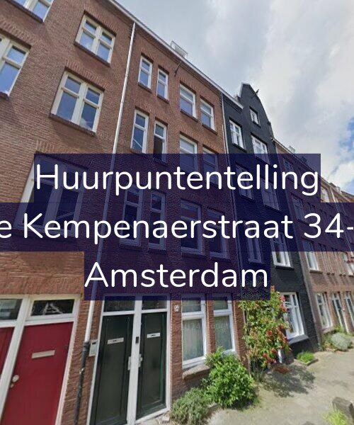 Foto gevel Huurpuntentelling voor De Kempenaerstraat 34-H, Amsterdam