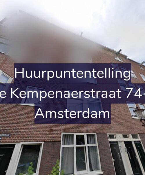 Foto gevel Huurpuntentelling voor De Kempenaerstraat 74-1, Amsterdam