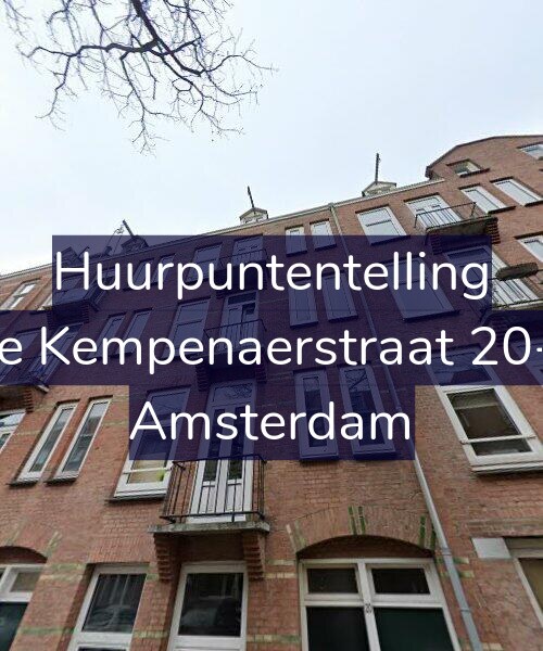 Foto gevel Huurpuntentelling voor De Kempenaerstraat 20-2, Amsterdam